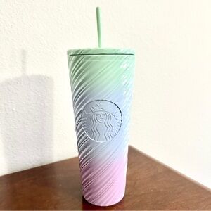 Starbucks Spring 2025 Pastel Swirl Cold Cup Tumbler • NWT